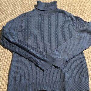 Blue turtleneck, size L